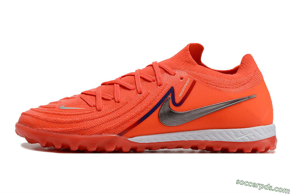 Nike Phantom GX 2 Elite TF Low-Tops Football Shoes - Red/Blue/Silver 2