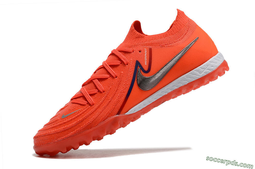 Nike Phantom GX 2 Elite TF Low-Tops Football Shoes - Red/Blue/Silver 5