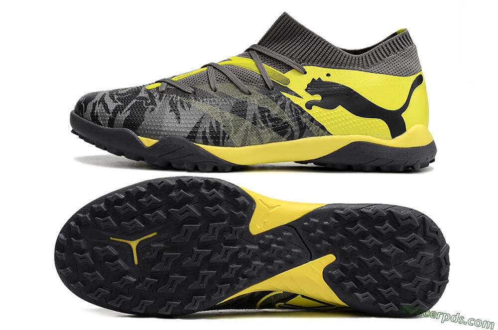 Puma Future Ultimate TF Low-Tops Football Shoes - Black/Grey/Yellow 0