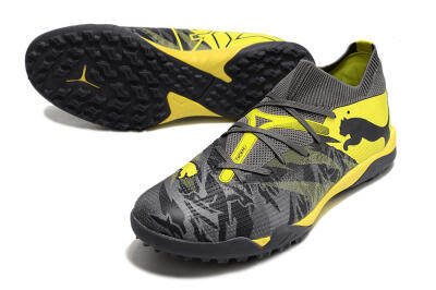 Puma Future Ultimate TF Low-Tops Football Shoes - Black/Grey/Yellow