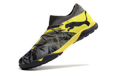 Puma Future Ultimate TF Low-Tops Football Shoes - Black/Grey/Yellow
