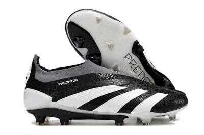 Adidas Predator Accuracy+ Laceless FG Low-Tops Football Boots - Black/White/Grey