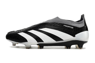 Adidas Predator Accuracy+ Laceless FG Low-Tops Football Boots - Black/White/Grey