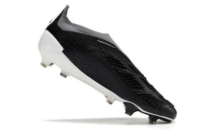 Adidas Predator Accuracy+ Laceless FG Low-Tops Football Boots - Black/White/Grey
