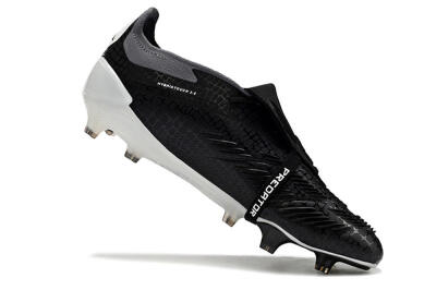 Adidas Predator Elite Foldover Tongue FG Low-Tops Football Boots - Black/White/Grey