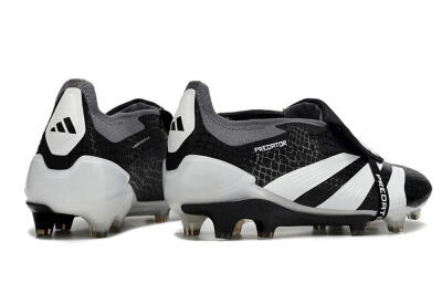Adidas Predator Elite Foldover Tongue FG Low-Tops Football Boots - Black/White/Grey
