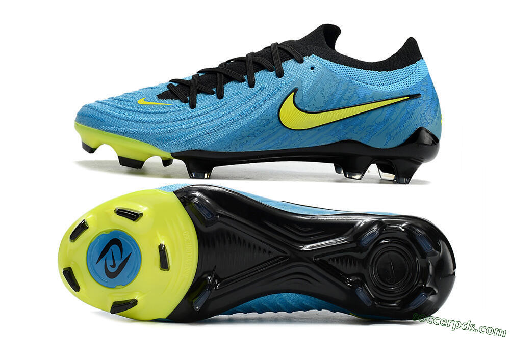 Nike Phantom Luna Elite NU FG Low-Tops Football Boots - Blue/Black/Yellow 0