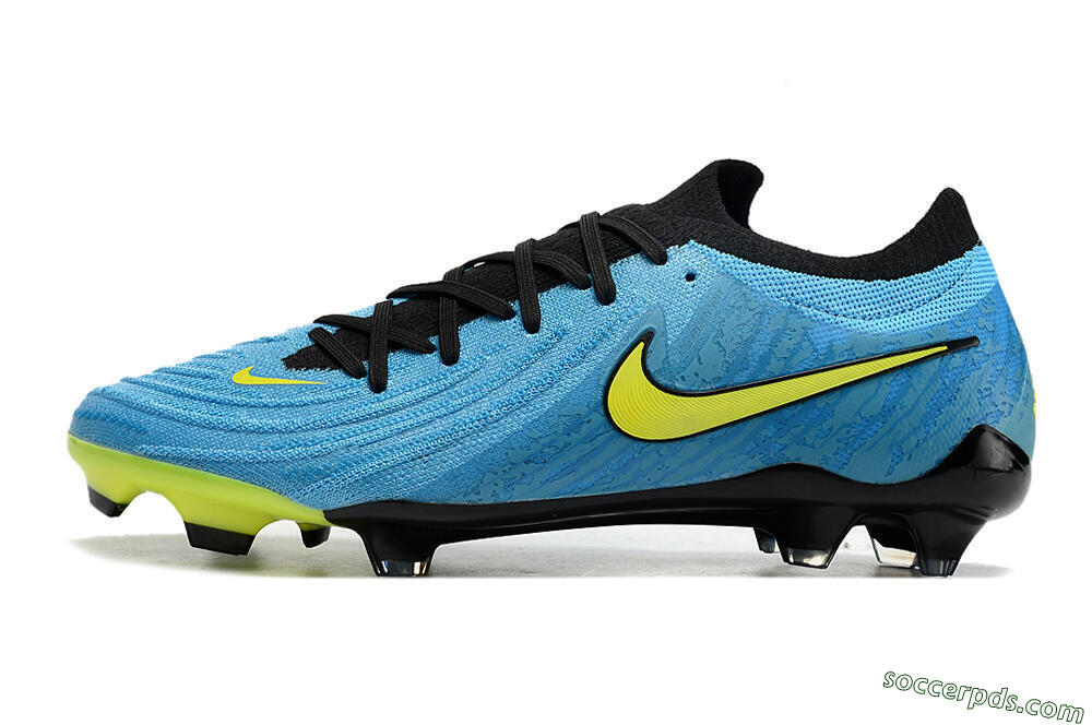 Nike Phantom Luna Elite NU FG Low-Tops Football Boots - Blue/Black/Yellow 2