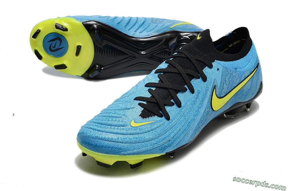 Nike Phantom Luna Elite NU FG Low-Tops Football Boots - Blue/Black/Yellow 3