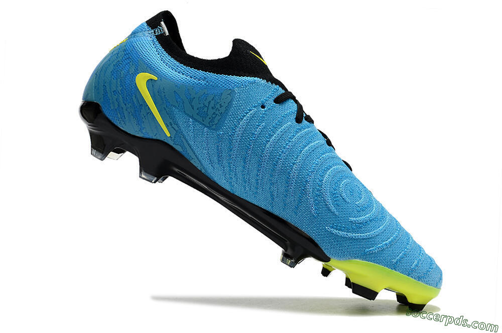Nike Phantom Luna Elite NU FG Low-Tops Football Boots - Blue/Black/Yellow 4
