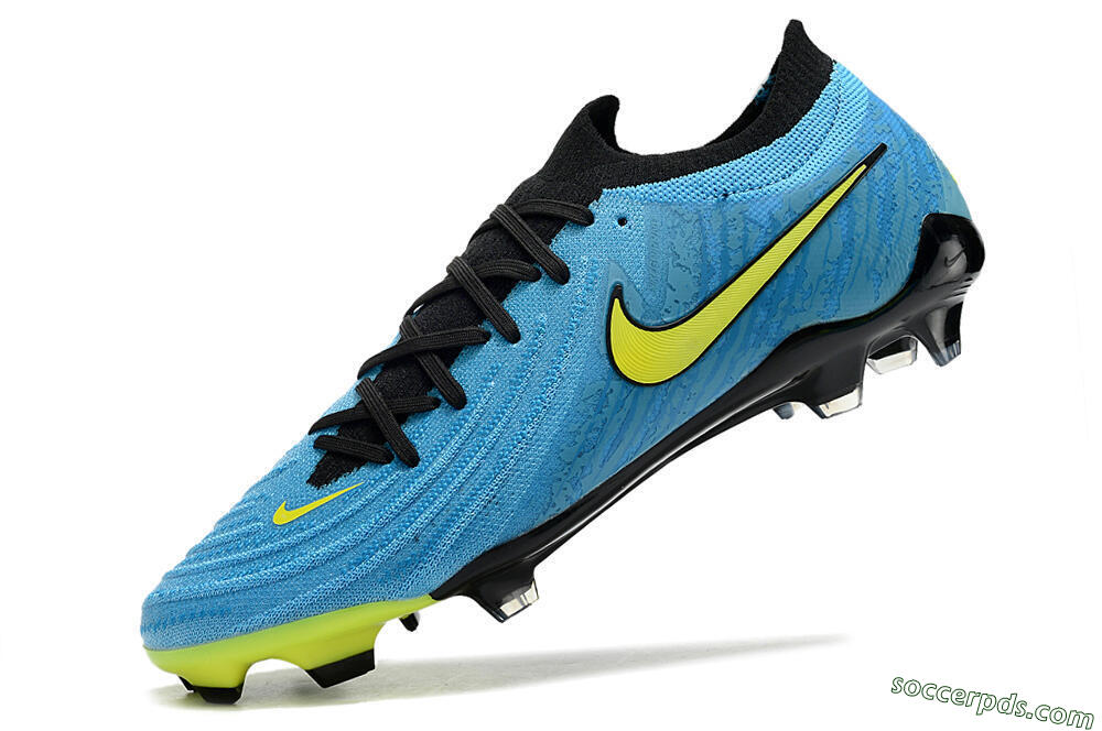 Nike Phantom Luna Elite NU FG Low-Tops Football Boots - Blue/Black/Yellow 5