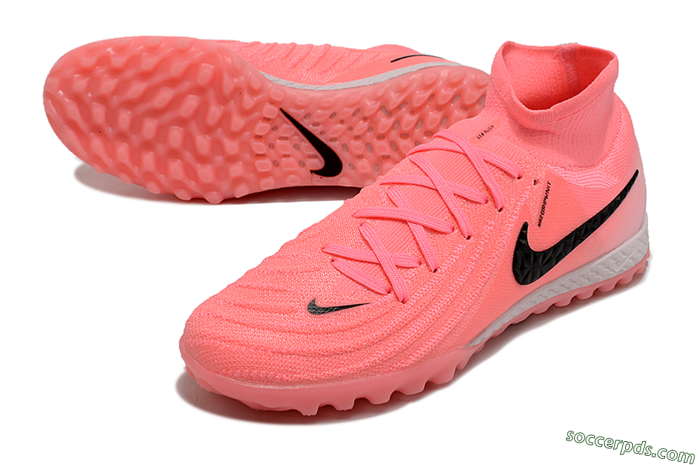 Nike Phantom Luna Elite NU TF High-Tops Football Shoes - Red/Pink/Black 3