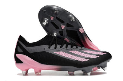 Adidas X Crazyfast.1 SG Low-Tops Football Boots - Black/Pink/Grey
