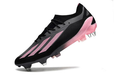 Adidas X Crazyfast.1 SG Low-Tops Football Boots - Black/Pink/Grey