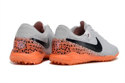 Nike Tiempo Legend 10 Elite TF Low-Tops Football Shoes - Grey/Black/Orange