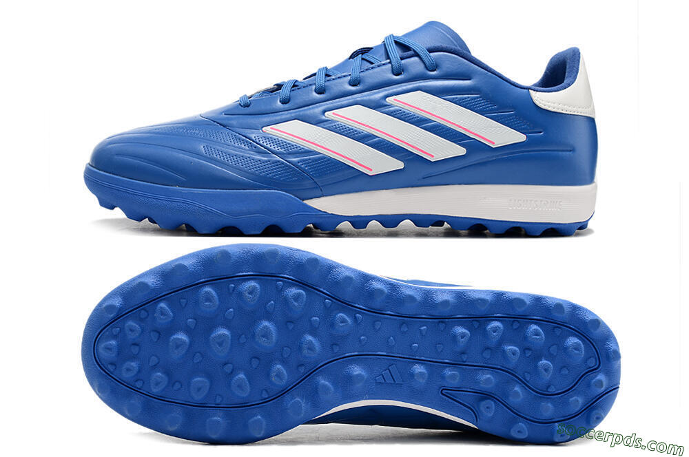 Adidas Copa Pure.3 TF Low-Tops Football Shoes - Blue/White/Pink 0