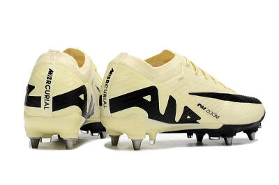 Nike Air Zoom Mercurial Vapor 15 Elite SG Low-Tops Football Boots - Beige/Black