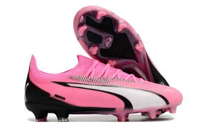 Puma Ultra Ultimate FG Low-Tops Football Boots - Pink/White/Black
