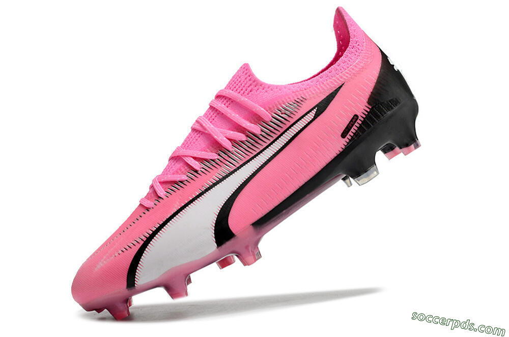 Puma Ultra Ultimate FG Low-Tops Football Boots - Pink/White/Black 5