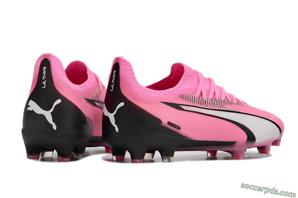 Puma Ultra Ultimate FG Low-Tops Football Boots - Pink/White/Black 6