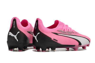 Puma Ultra Ultimate FG Low-Tops Football Boots - Pink/White/Black
