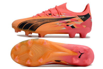 Puma Ultra Ultimate FG Low-Tops Football Boots - Yellow/Black/Red