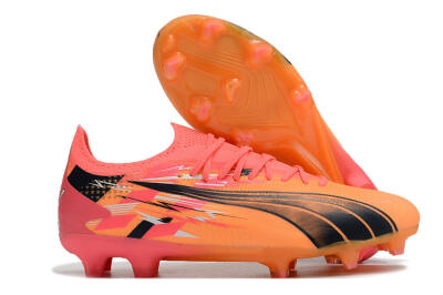 Puma Ultra Ultimate FG Low-Tops Football Boots - Yellow/Black/Red