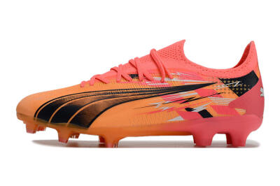 Puma Ultra Ultimate FG Low-Tops Football Boots - Yellow/Black/Red