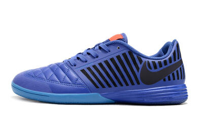 Nike Lunar Gato 2 IC Low-Tops Football Shoes - Blue/Black/Pink