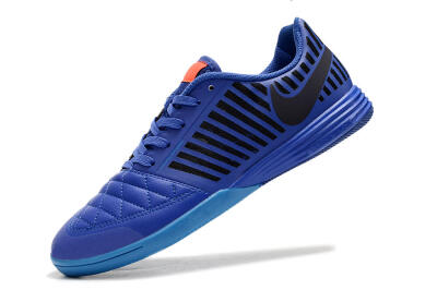 Nike Lunar Gato 2 IC Low-Tops Football Shoes - Blue/Black/Pink