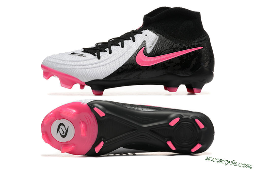 Nike Phantom Luna Elite FG High-Tops Football Boots - White/Black/Pink 0