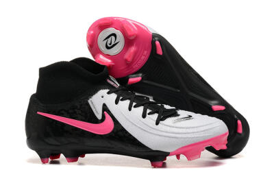 Nike Phantom Luna Elite FG High-Tops Football Boots - White/Black/Pink