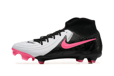 Nike Phantom Luna Elite FG High-Tops Football Boots - White/Black/Pink