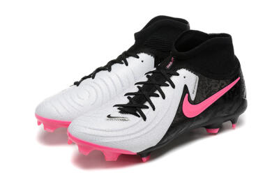 Nike Phantom Luna Elite FG High-Tops Football Boots - White/Black/Pink