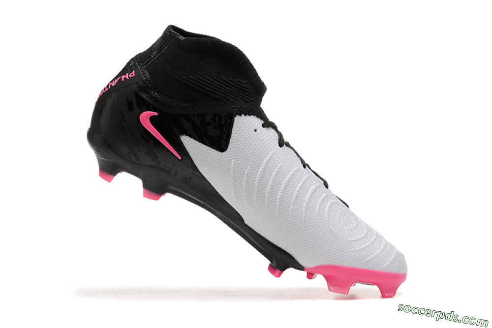 Nike Phantom Luna Elite FG High-Tops Football Boots - White/Black/Pink 7
