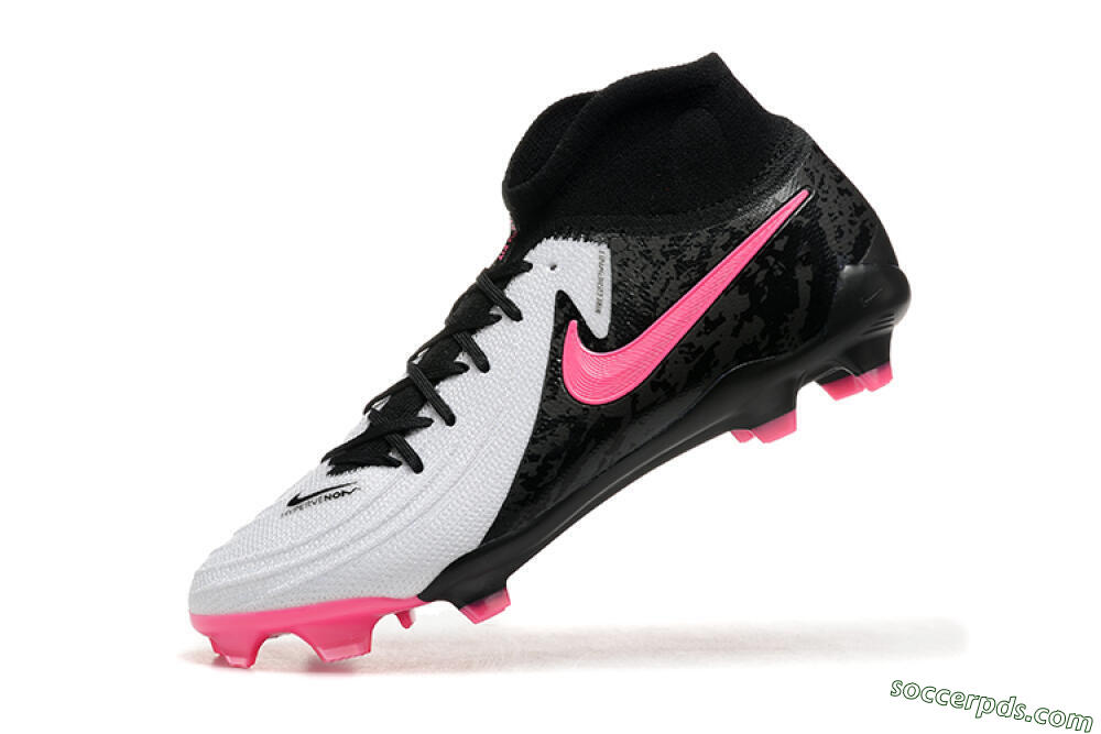Nike Phantom Luna Elite FG High-Tops Football Boots - White/Black/Pink 8