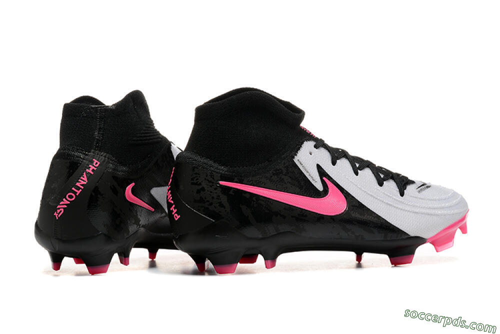 Nike Phantom Luna Elite FG High-Tops Football Boots - White/Black/Pink 9