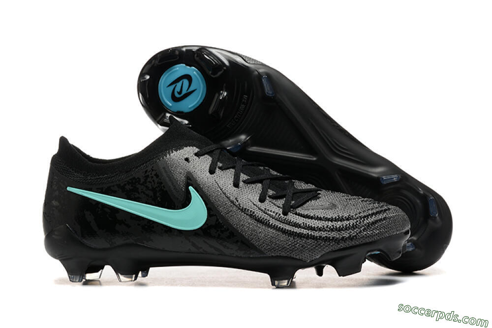 Nike Phantom Luna Elite FG Low-Tops Football Boots - Grey/Black/Jade 1