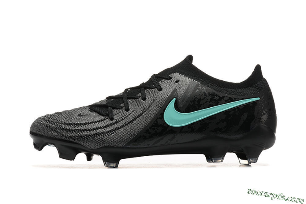Nike Phantom Luna Elite FG Low-Tops Football Boots - Grey/Black/Jade 2