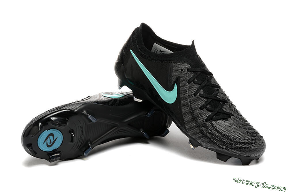 Nike Phantom Luna Elite FG Low-Tops Football Boots - Grey/Black/Jade 4