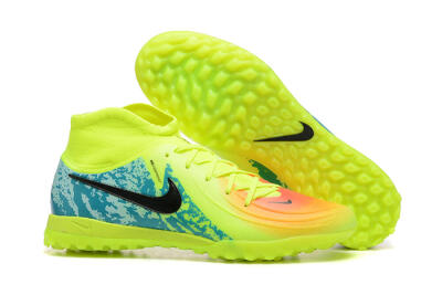 Nike Phantom GX 2 Luna Elite TF High-Tops Football Shoes - Yellow/Blue/Black