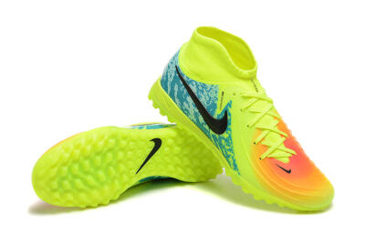 Nike Phantom GX 2 Luna Elite TF High-Tops Football Shoes - Yellow/Blue/Black