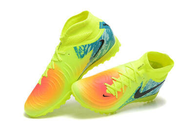 Nike Phantom GX 2 Luna Elite TF High-Tops Football Shoes - Yellow/Blue/Black
