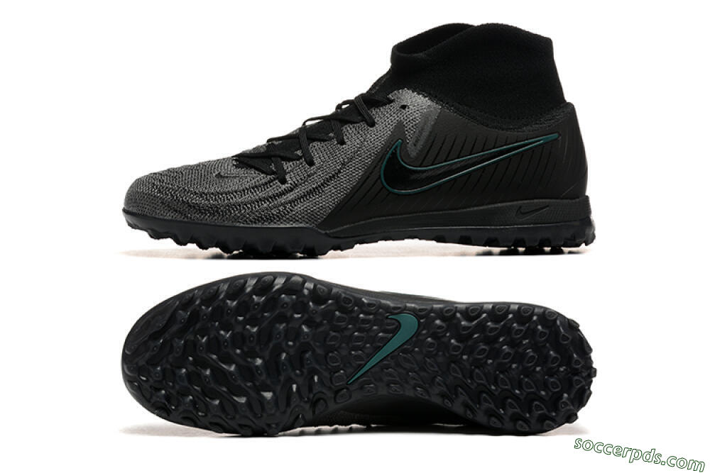 Nike Phantom GX 2 Luna Elite TF High-Tops Football Shoes - Grey/Black/Jade 0