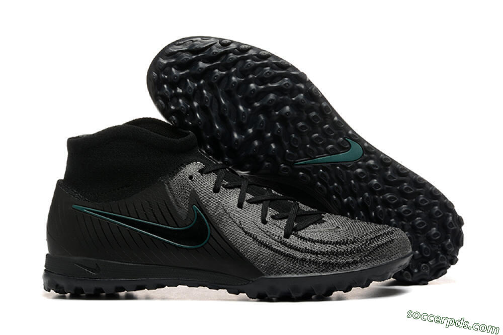 Nike Phantom GX 2 Luna Elite TF High-Tops Football Shoes - Grey/Black/Jade 1