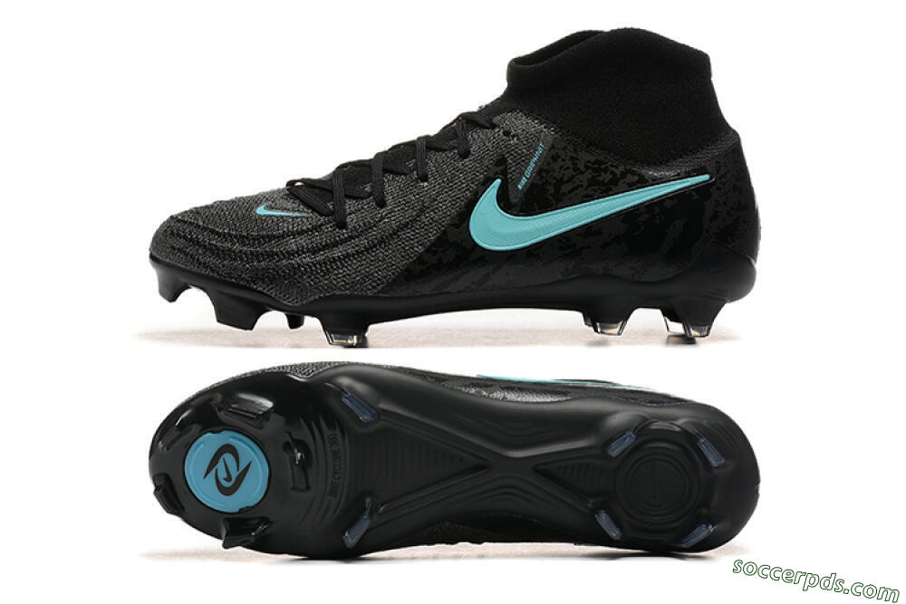 Nike Phantom Luna Elite FG High-Tops Football Boots - Grey/Black/Jade 0