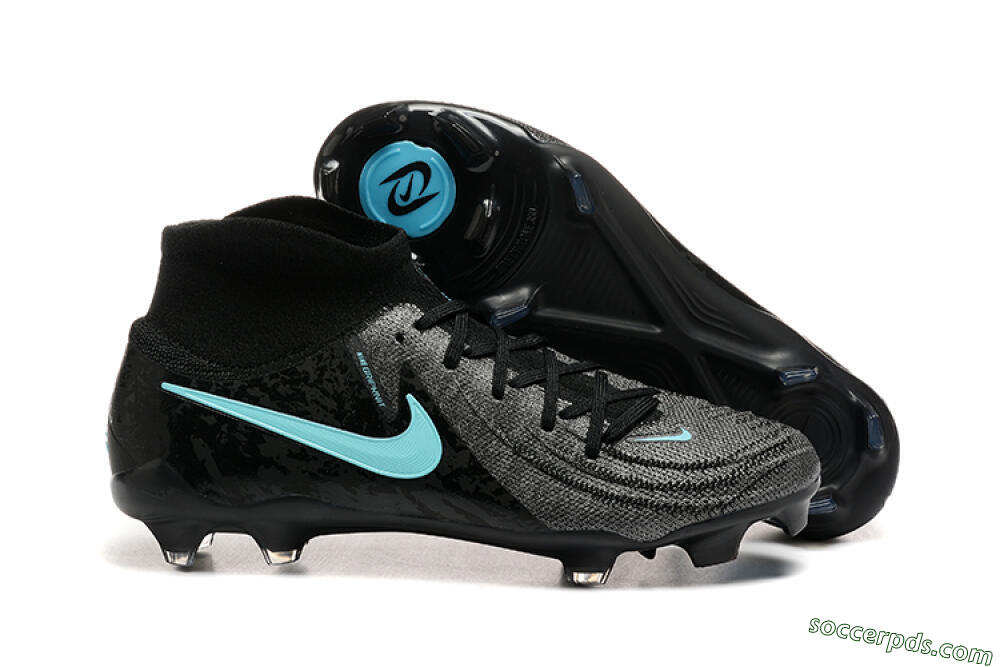 Nike Phantom Luna Elite FG High-Tops Football Boots - Grey/Black/Jade 1