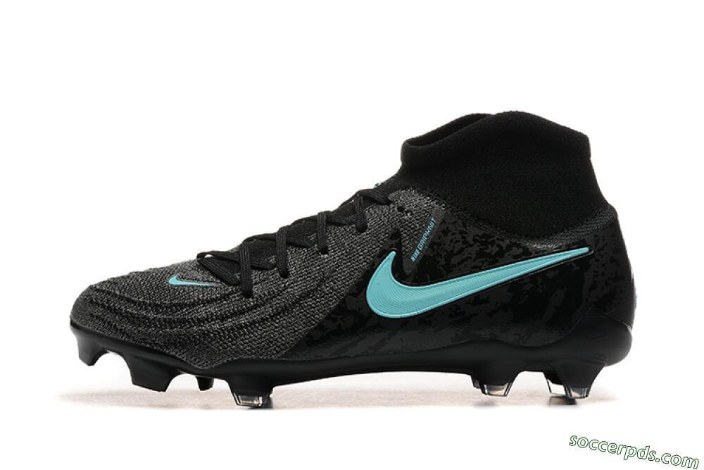 Nike Phantom Luna Elite FG High-Tops Football Boots - Grey/Black/Jade 2