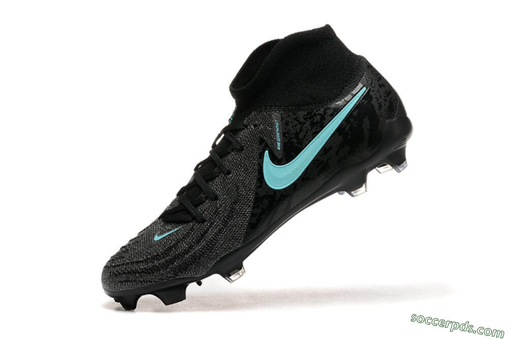 Nike Phantom Luna Elite FG High-Tops Football Boots - Grey/Black/Jade 8