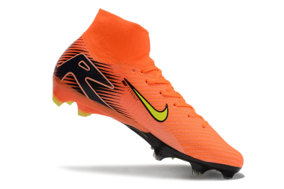 Nike Air Zoom Mercurial Superfly 10 Elite FG High-Tops Football Boots - Orange/Black/Yellow